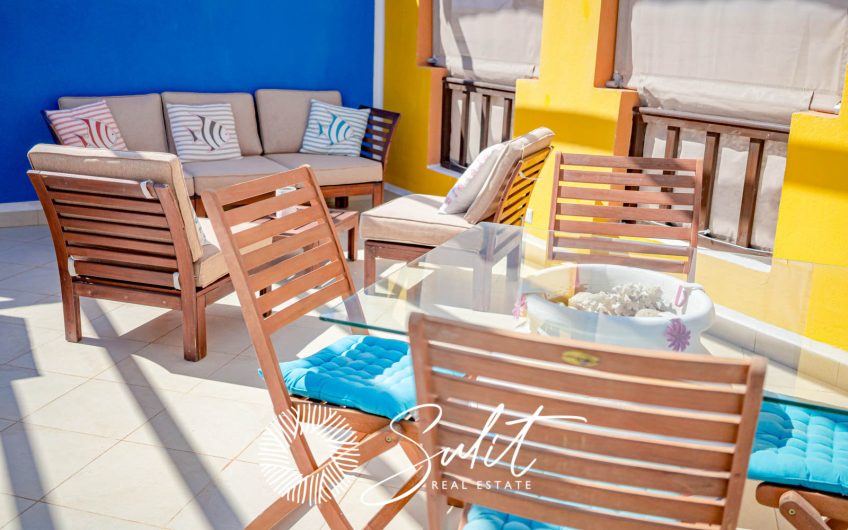 SHS-013 Sea View Apartment in azzurra sahl hasheesh for sale.
