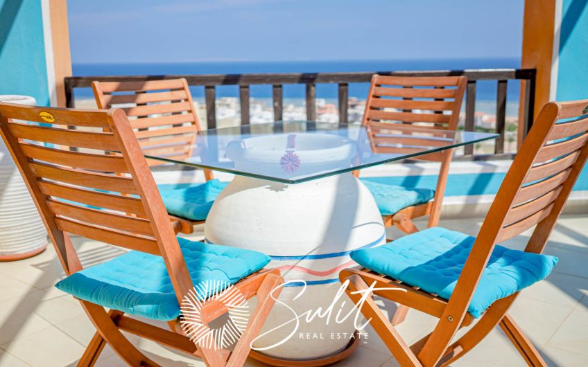 SHS-013 Sea View Apartment in azzurra sahl hasheesh for sale.