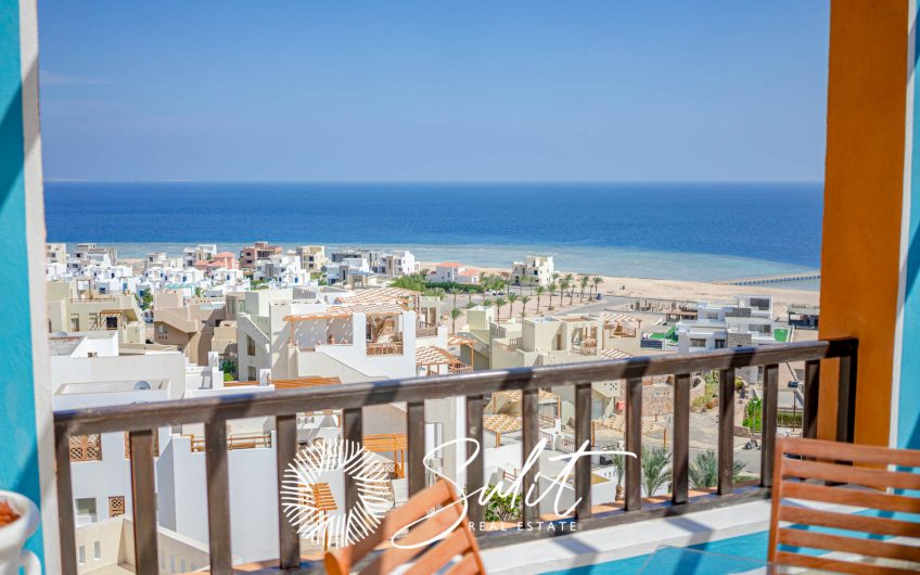 SHS-013 Sea View Apartment in azzurra sahl hasheesh for sale.