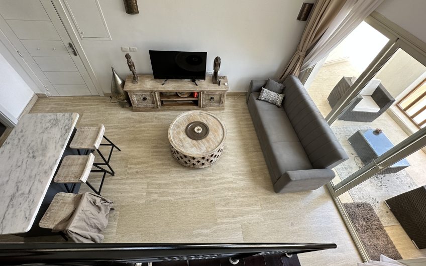 SHS-048 Fully Equipped with Wide Terrace Apartment in Azzurra Sahl Hasheesh for Sale.