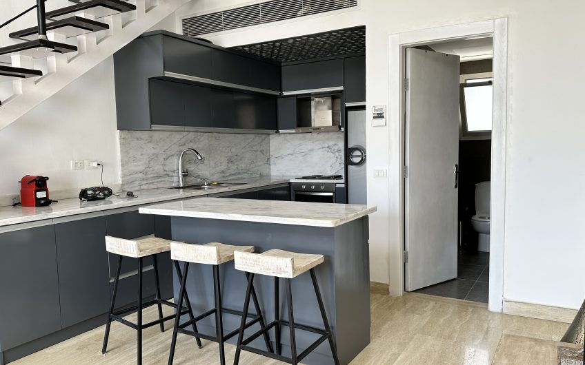 SHS-048 Fully Equipped with Wide Terrace Apartment in Azzurra Sahl Hasheesh for Sale.