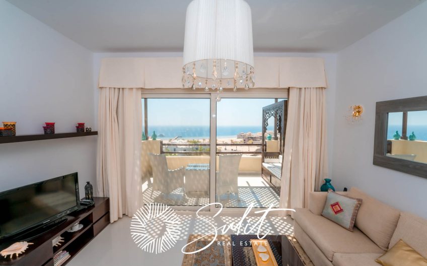 SHS-042 Sea View with Private Roof Apartment in Azzurra Sahl Hasheesh for Sale.